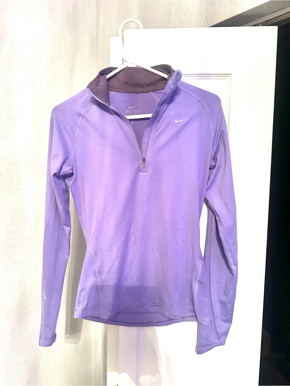Nike Purple Dri-FIT Quarter-Zip Pullover